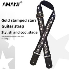 Heißgeprägter Star Folk Gitarrengurt Bass Schultergurt Akustik Folk Gitarre Bass