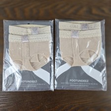 New Capezio Footundeez H07 Nude Size L two packs for the price of one 