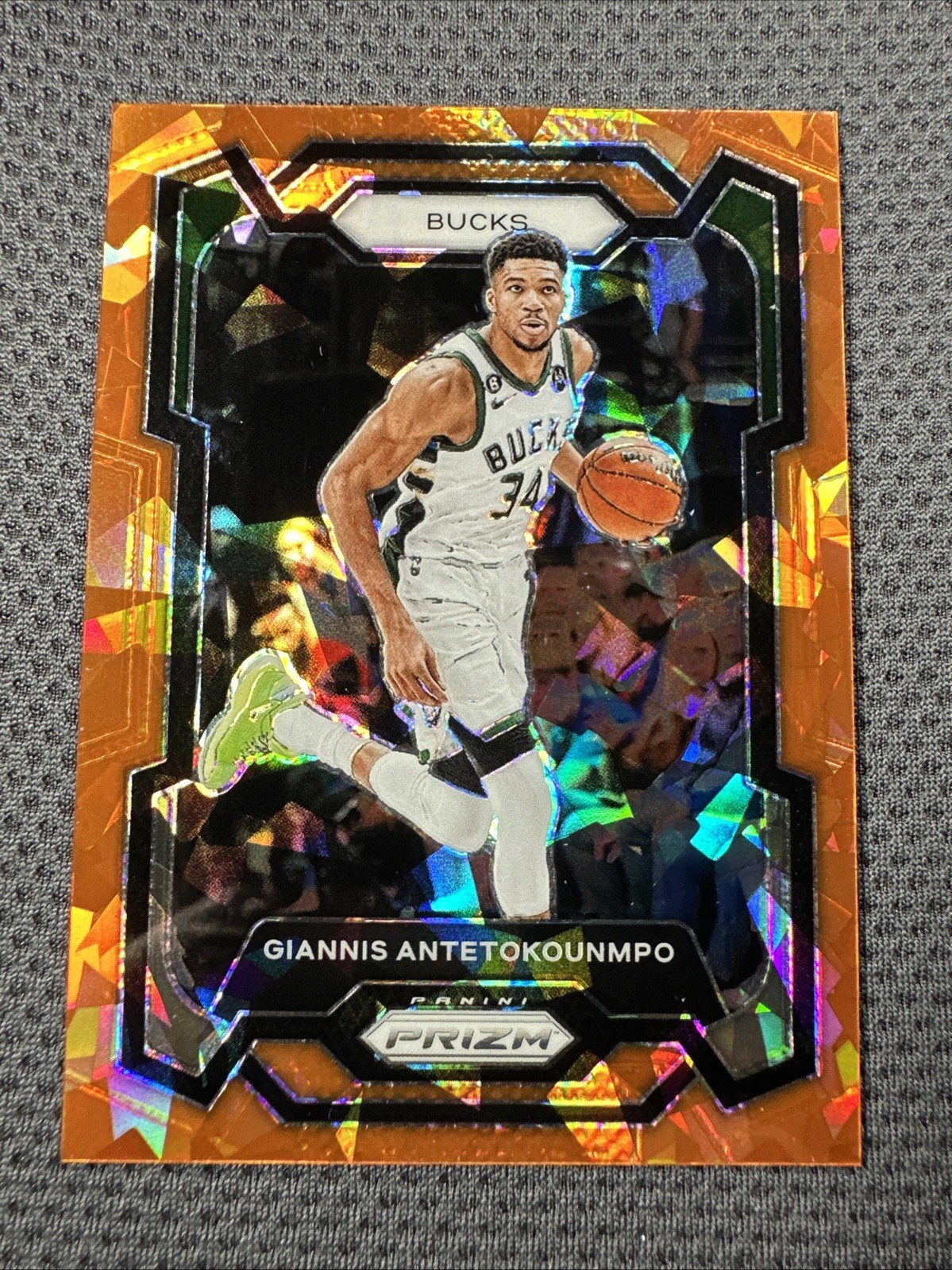 Giannis Antetokounmpo 2023-24 Panini Prizm #103 Orange Ice Prizm.SKW 01-004