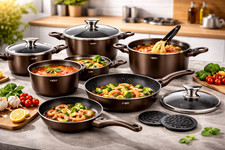 DMS TSM4015CM Premium Kochgeschirr Set 15-teilig – Für alle Herdarten