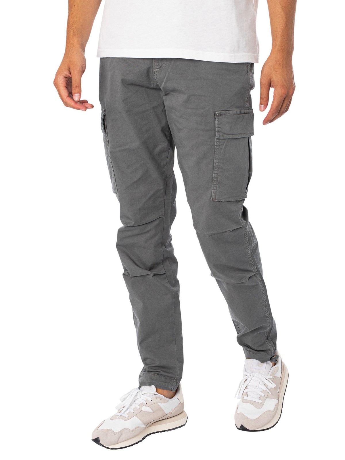 Мужские зауженные брюки-карго Jack - Jones Ace Tucker серый 8890₽