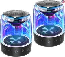 MEGATEK Portable Bluetooth Speakers 2-Pack  True Wireless Stereo TWS Pair,