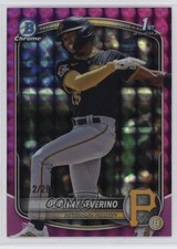 2025 Bowman Chrome Prospects Fuchsia Geometric Refractor Jhonny Severino 1i7n