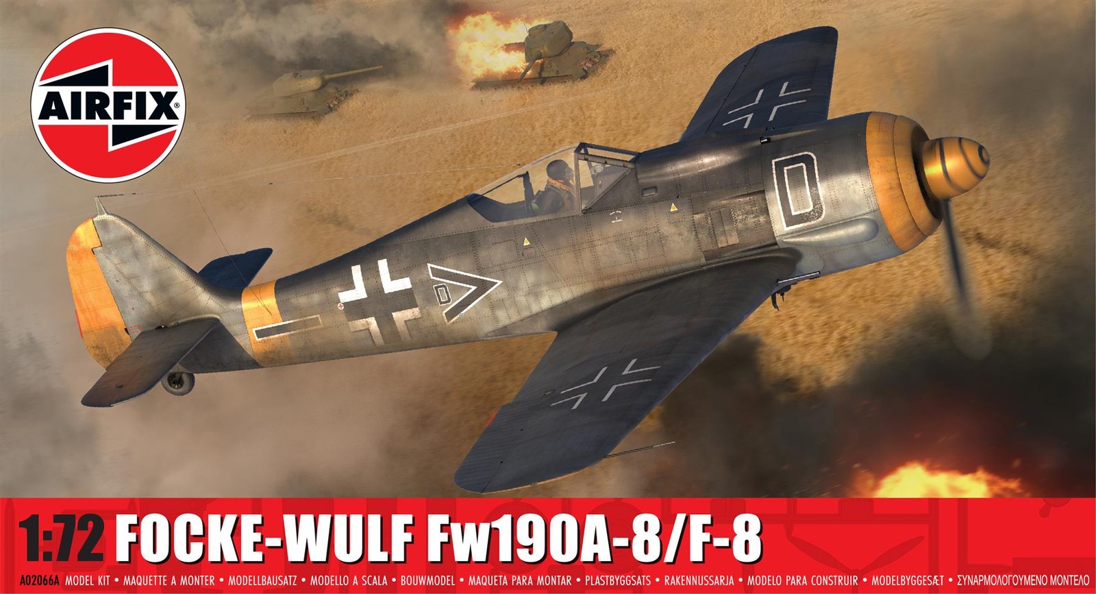 Airfix A02066A Focke-Wulf Fw190A-8/F-8 - 1:72 Scale - Airplane Plastic Kit - Image 12