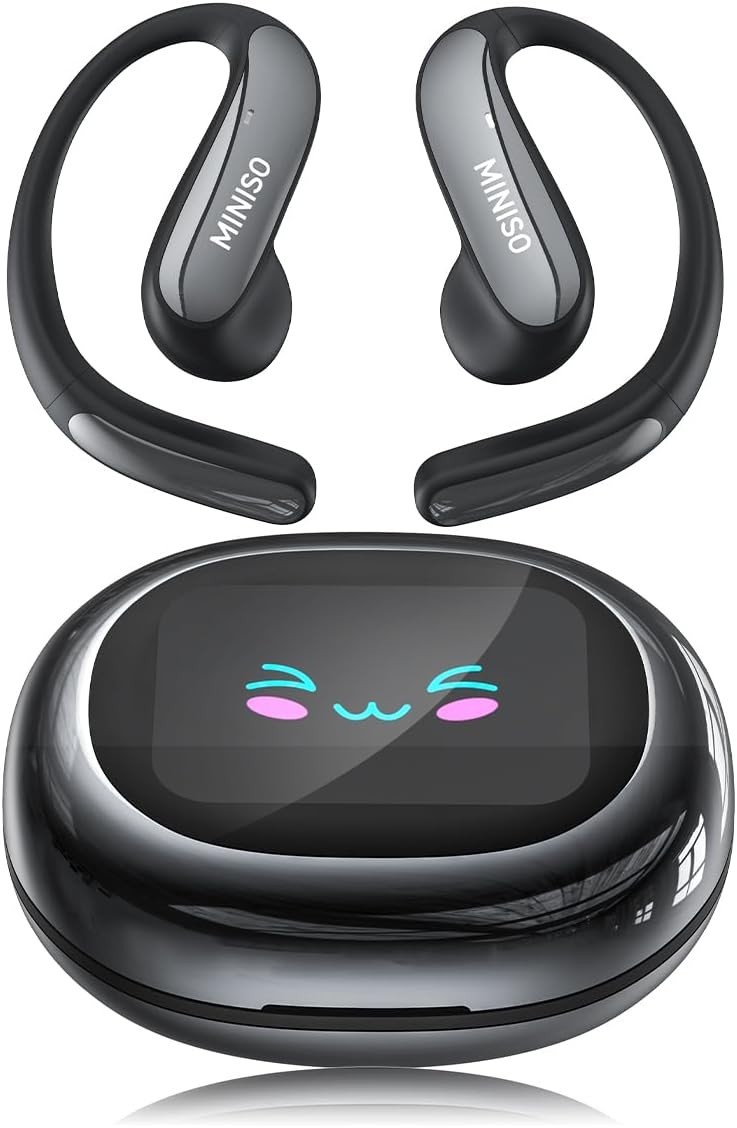 MINISO MS203 Translation Earbuds Open Ear Headphone Bluetooth 6.0 OWS AI Head