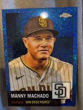 2022 Topps Chrome Platinum Blue Mini Diamond Refractor Manny Machado #359 /199
