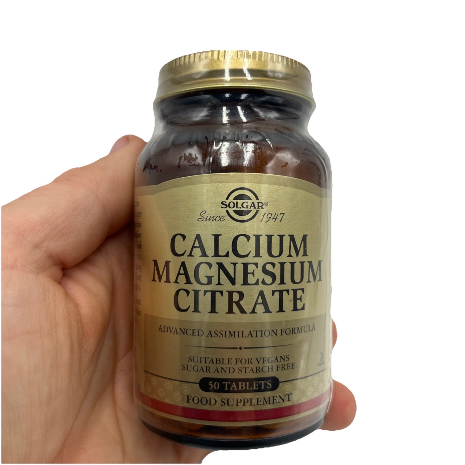 Solgar Calcium Magnesium Citrate 50 Tablets - Highly absorbable