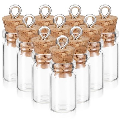 Thinp 16 Pcs Mini Glass Bottles with Cork, 1ml Capacity, Round Shape, Fantasy...