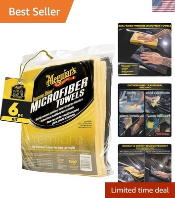 Supreme Shine Microfiber Towels for Cars, Ultra-Plush Car Microfiber Towel Se...