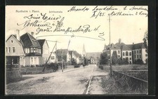 Northeim i. Hann., Schillerstraße mit Blick zur Kirche, Ansichtskarte 1917 