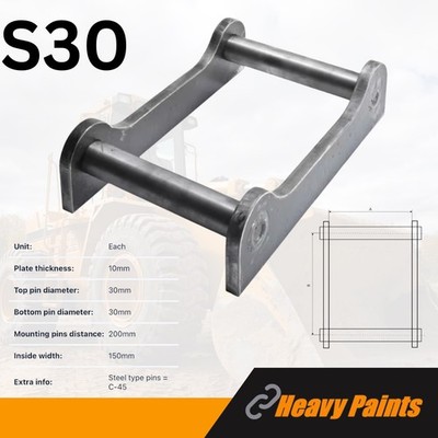 S30/150 Anschweiß Schnellwechsler Adapterplatte Minibagger Schnellwechsler 0-2 Tonnen
