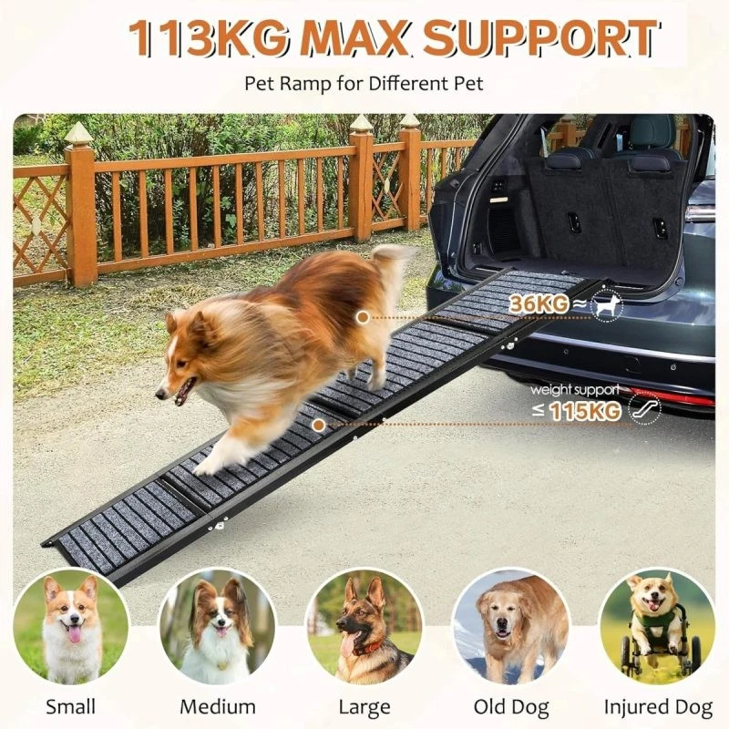 Extra Long 170cm Foldable Dog Ramps Large Dogs, Anti-Slip & Durable | 55% Off - Image 4 of 4