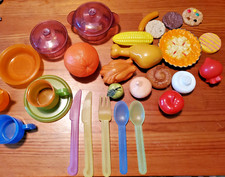 Kid's Play Pretend Kitchen Food Cups Utensils Vision Plastic Pots