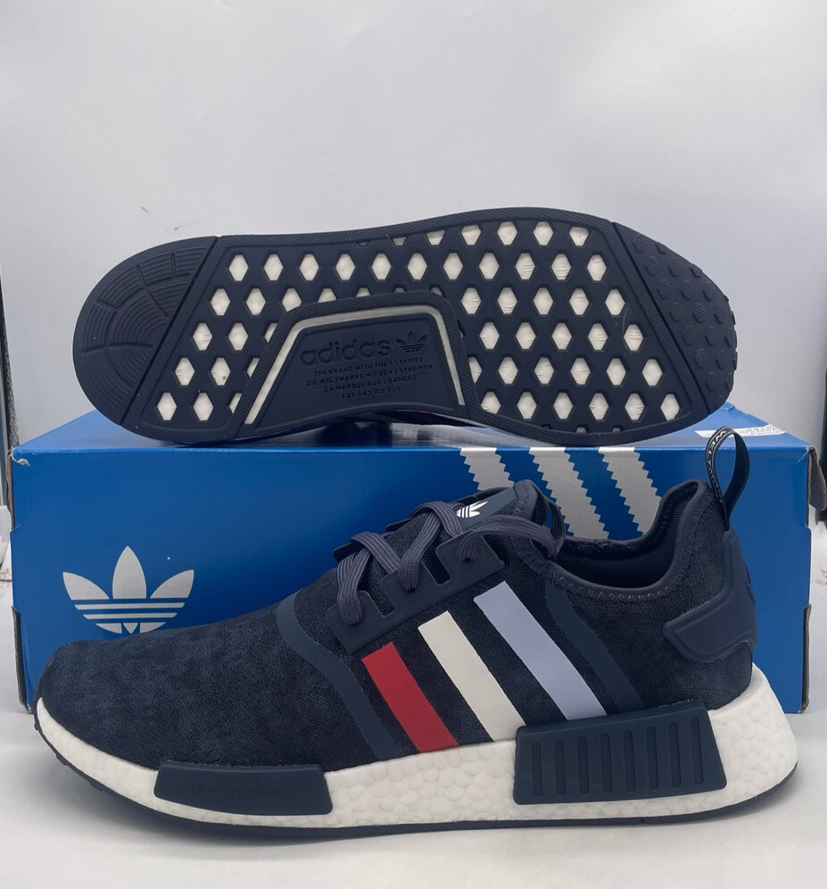 Кроссовки Adidas NMD_R1 Shadow Темно-синие Glory Red Кроссовки HQ4450 Мужской размер