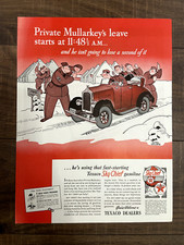 Original 1941 Texaco Ad: Private Mullarkey, War, Red