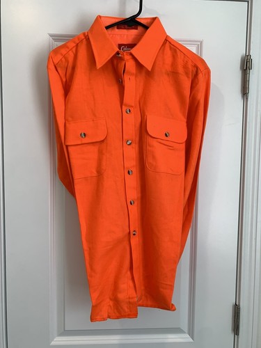 Vintage Coleman Blaze Orange Flannel 
