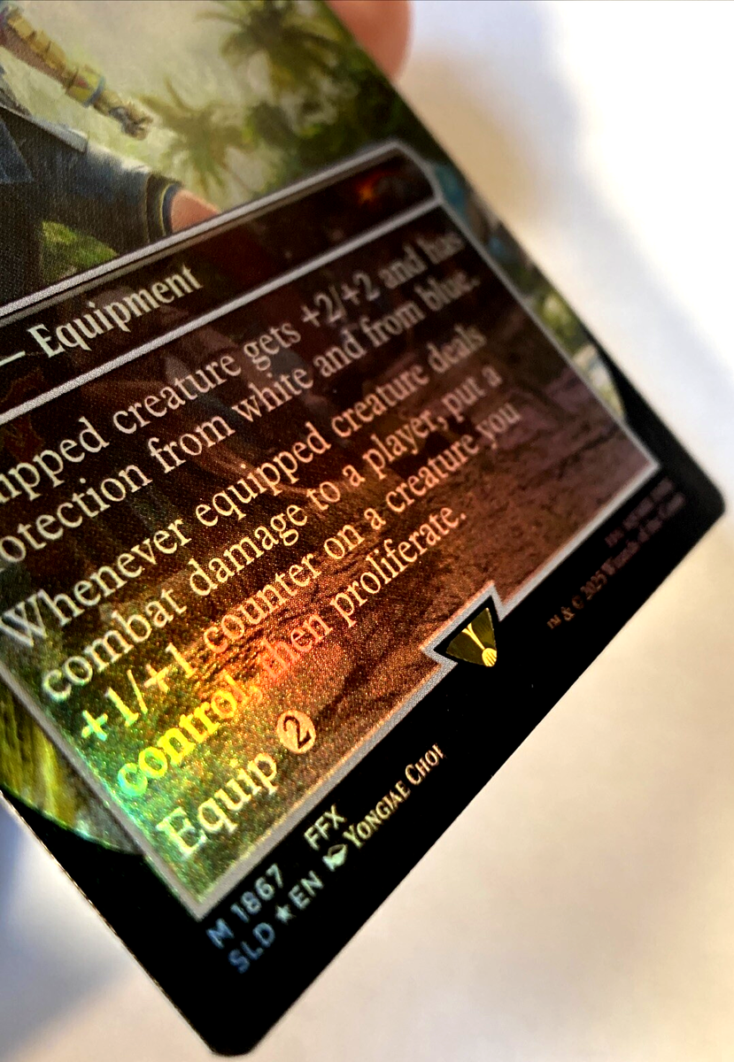 MTG Tidus's Brotherhood Sword (Rainbow Foil) Secret Lair Final