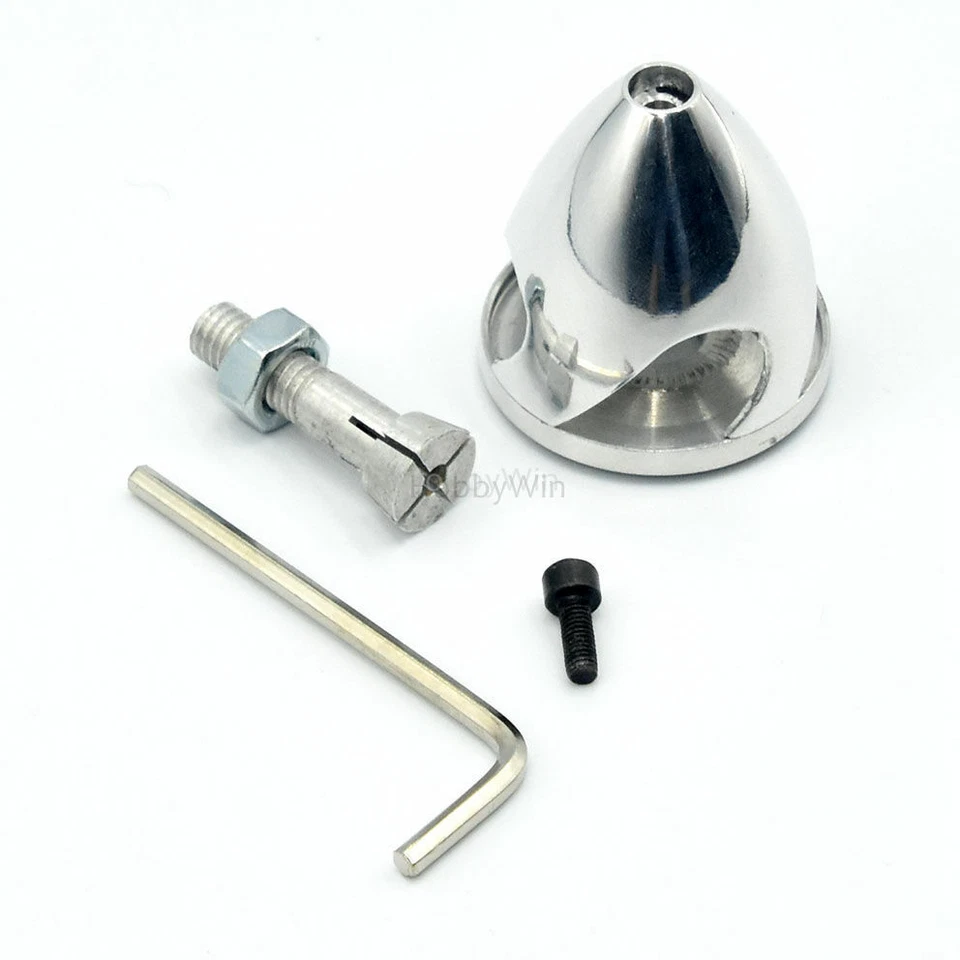 4 Slot 38mm /1.5in Aluminum Spinner for 3mm shaft motor RC Battery Model Plane - Image 3 of 4