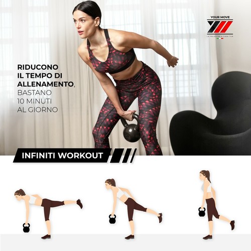 Kettlebell 8-12-16-20-24 kg, Verniciatura Sabbiatura ad Effetto - Foto 44 di 46