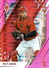 Riley Adams 2022 Panini Chronicles #14 Phoenix Pink Pulsar Washington Nationals