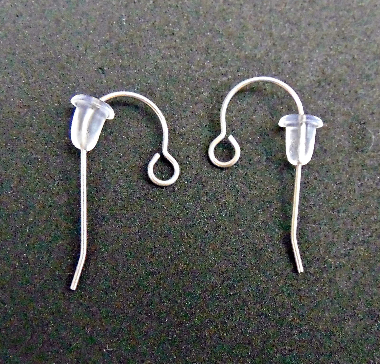 100 Small EAR Earring NUTS Keepers Backs ~ Soft Clear Bell Bullet Shape 4x5mm