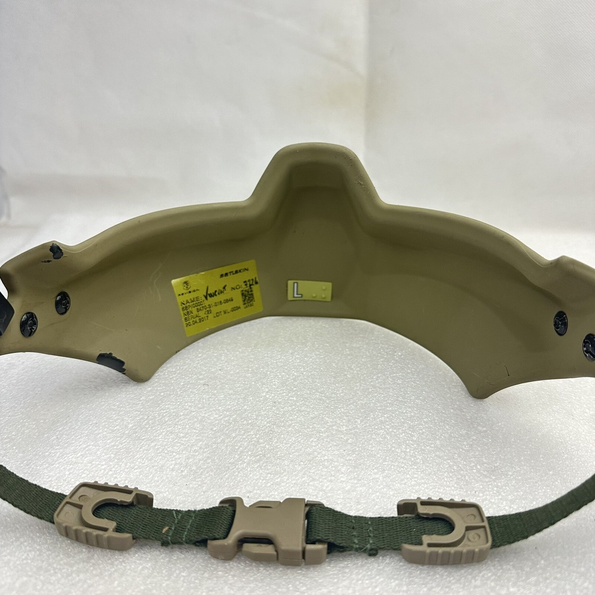 実物 Galvion batlskin ヘルメット　revision Large Revision Batleskin Viper Mandible Galvion Helmet Face