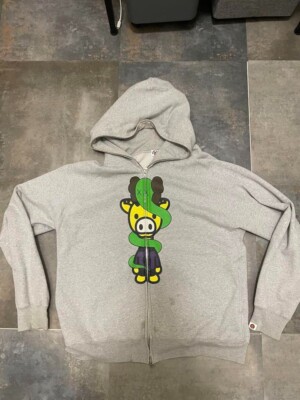 BAPE  kaws Baby milo Full zip hoodie A Bathing Ape Size L JAPAN Nigo from Japan