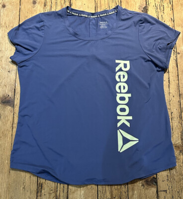 Reebok women s size 2X purple short sleeve activewear top￼