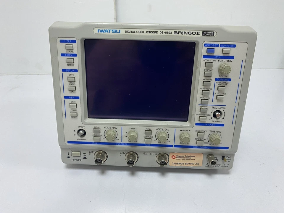 IWATSU DS-8822 DIGITAL OSCILLOSCOPE 150MHz〜400MS/s - Image 3 of 4