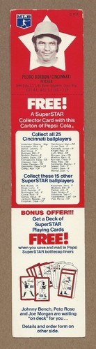 1978 Pepsi Superstar Pedro Borbon Reds Uncut Panel (20% *Rabatte!!) - Bild 1 von 2