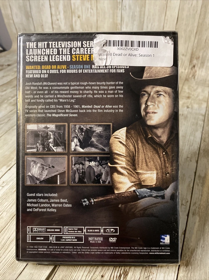 Wanted: Dead or Alive - Complete Season 1,(DVD, 2010, 4-Disc Set) New Sealed - Image 2 of 3