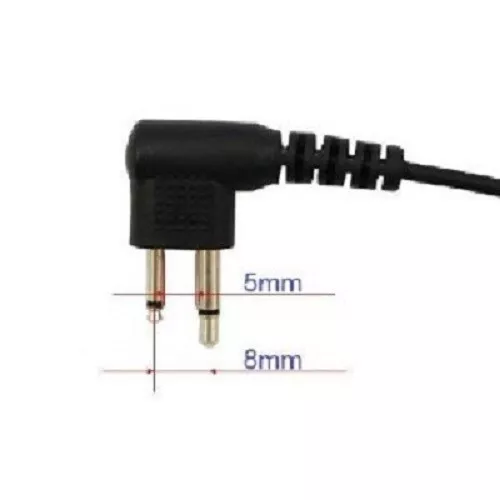 D Style Ear Piece Lapel Microphone Push To Talk Button to Replace Motorola 56517