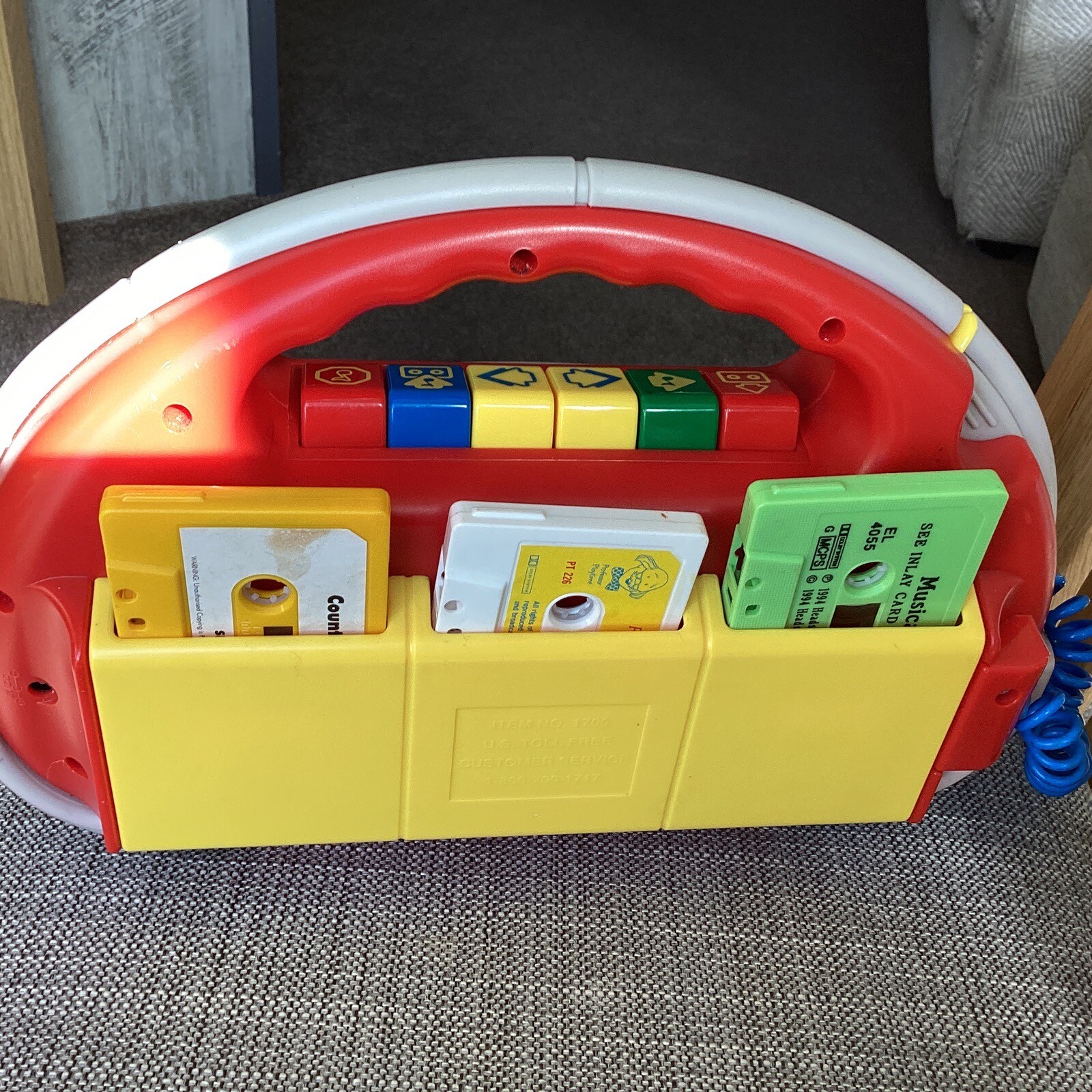 Vintage 1998 Little Tikes Cassette Tape Player Recorder With Microphone