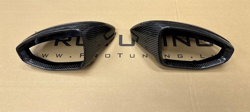 Cubiertas de espejo de fibra de carbono para Audi A7 S7 RS7 4K8 sin Lane Assist - Imagen 8 de 11