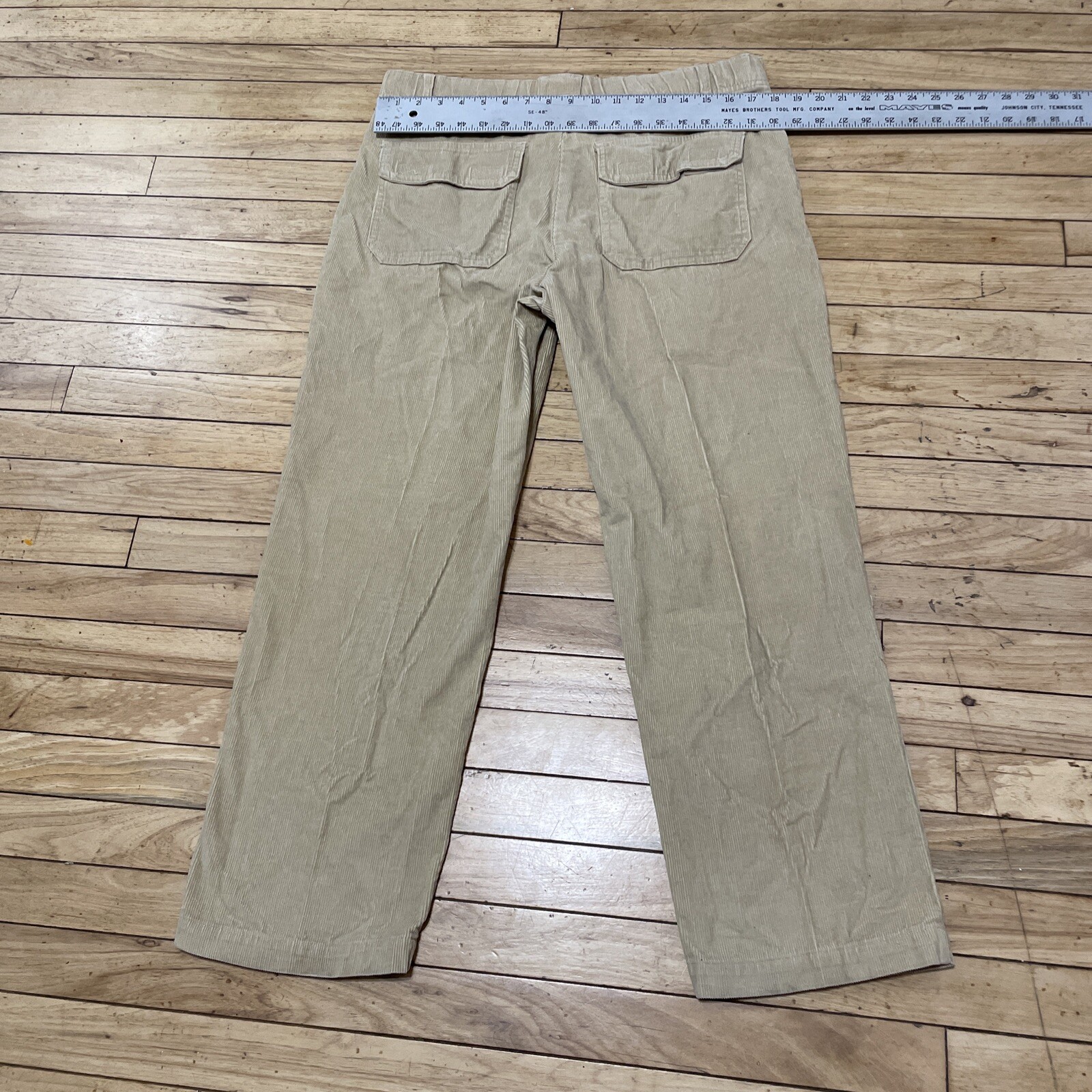 SCANDIA WOODS Corduroy Pants Men 34M Brown Western Preppy Cords Retro 90s 35x27