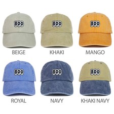 Youth Kid's Boo Patch Pigment Dyed Soft Cotton Washed Cap - FREE SHIPPING