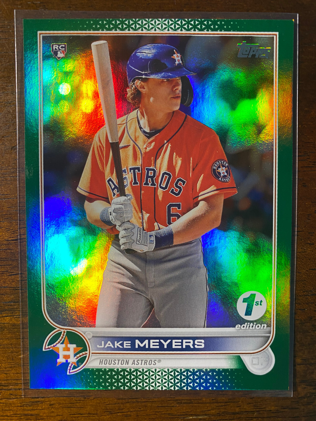 2022 Topps 1st Edition Jake Meyers #295 RC Rookie Green Foil /150 Astros