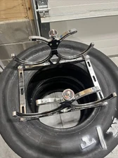 Nitrous Bottle Bracket ARC Dual Billet Aluminum for 10 & 15 Pound Bottles Chrome