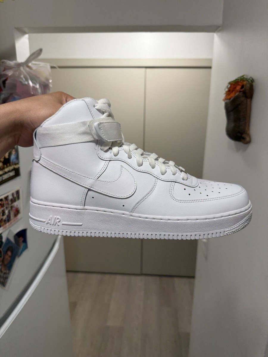 【希少】NIKE AIR FORCE 1 HIGH WHITE 27㎝ Nike Air Force 1 QS High Sheed Triple White for Sale