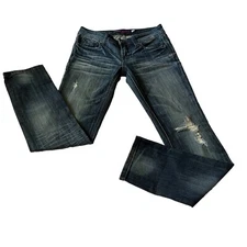 Vigoss Collection The London Skinny Low Rise Stretch Blue Jeans Size 3/4 27