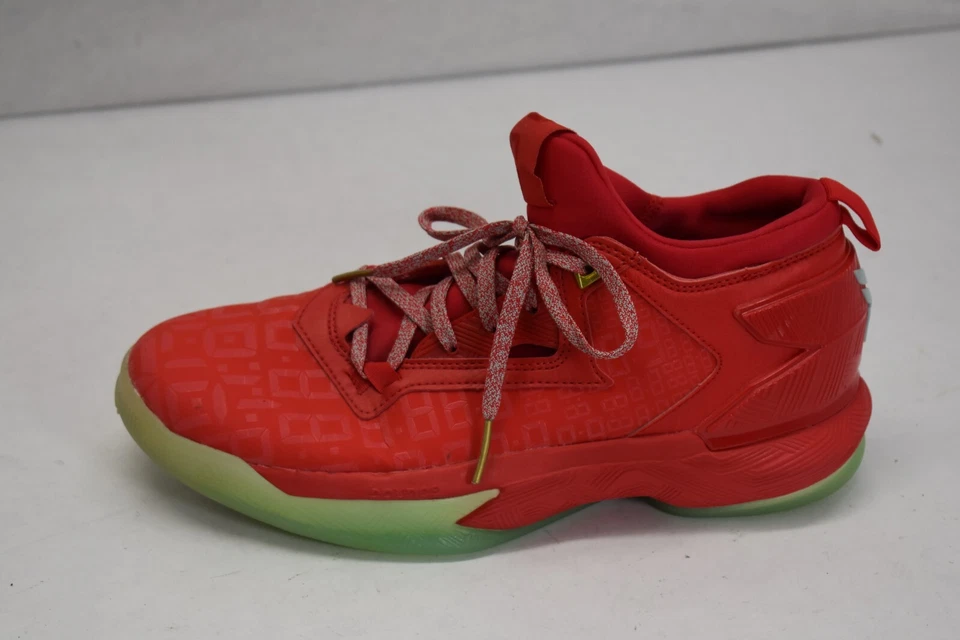 Tenis Adidas D Lillard 2.0 Dame Time rojo cereza con cordones para hombre talla 9 Foto 3 de 4