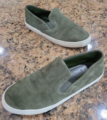 Tory Burch Jesse Green Suede Slip On Athletic Loafers Womens  display picture 3
