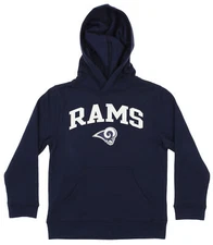 OuterStuff NFL Youth Boys Team Color Fleece Hoodie, Los Angeles Rams