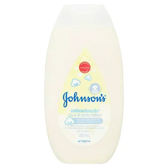 Johnson Baby Cotton Touch Face & Body Lotion 200ml - Free Global Shipping