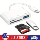 For iPhone15 Pro Max/iPad/Samsung USB Stick SD TF Card Reader Type C OTG Adapter