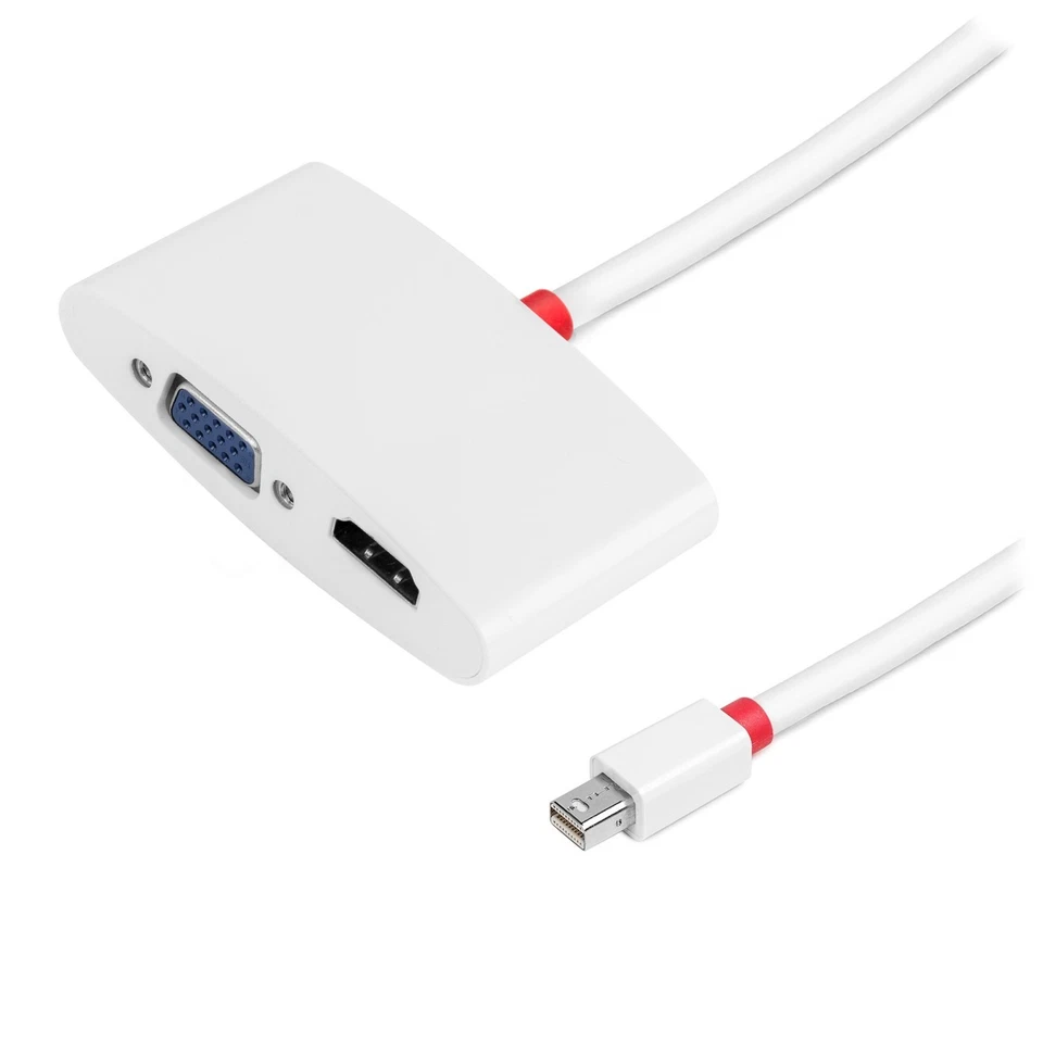 Aurum Cables Mini DisplayPort to HDMI+VGA Female Cable-3 Pack with 3 Piece Ties - Image 2 of 3