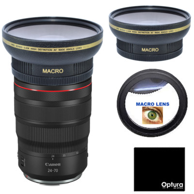 HD 16K WIDE FISHEYE LENS + MACRO LENS FOR Canon RF 24-70mm f/2.8L IS USM Lens