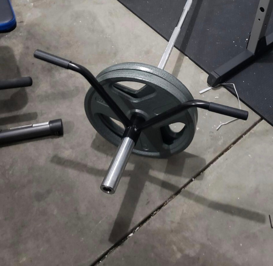 TBar Row Attachment with Platform for Barbell Home Gym Weight Lifting