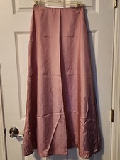 Vintage Handmade Pink Silk Lined Maxi Skirt Excellent Condition Retro Classic