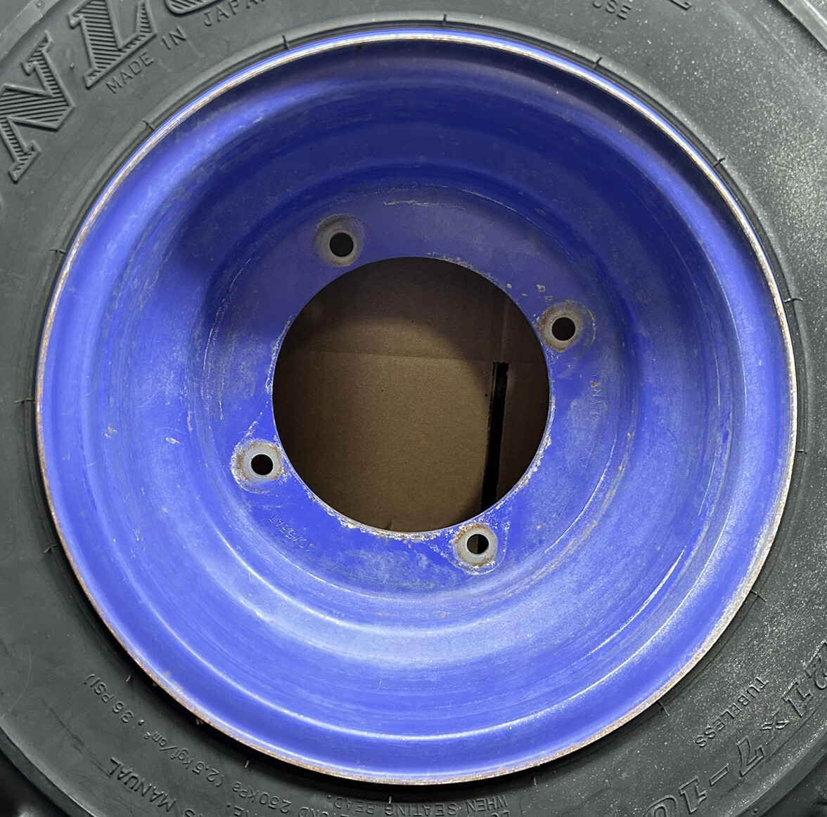 Yamaha Front TIRES STEEL RIMS OEM DID 4x156 Dunlop K894A 21x7x10 BPR eBay